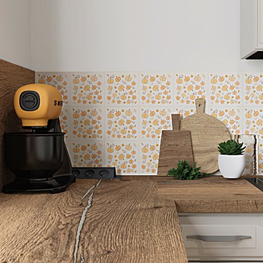 オータムハーベストパンプキンパステル タイル