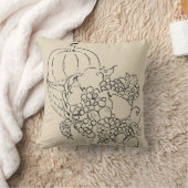 オータムハーベストパンプキン装飾用クッション クッション (ブランケット)