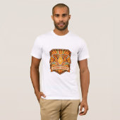オータムハーベストレトロイチョウモザイクTシャツ Tシャツ (正面フル)