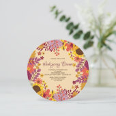 オータムバックグラウンド招待状 招待状 (スタンド正面)