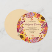 オータムバックグラウンド招待状 招待状 (正面/裏面)