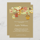 オータムバーエレガントドハウスブライダルシャワー 招待状 (正面/裏面)