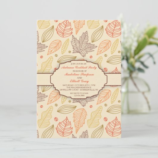 オータムパタン招待状 招待状 (スタンド正面)