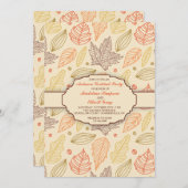 オータムパタン招待状 招待状 (正面/裏面)