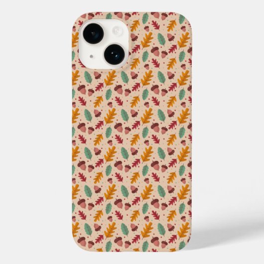 オータムパターンリーフiPhoneケース Case-Mate iPhoneケース (裏面)