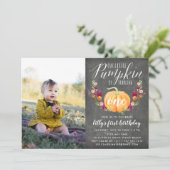 オータムパンプキンカスタムエイジバーサデーパーティー写真 招待状 (スタンド正面)