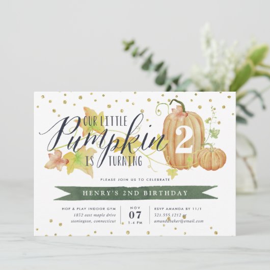 オータムパンプキンカスタムエイジバーサデーパーティー 招待状 (スタンド正面)