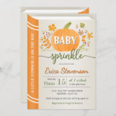 オータムパンプキンストーリーブックニュートラルベビースプリンクル 招待状 (正面/裏面)