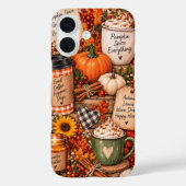 オータムパンプキンスパイスコラージュ Case-Mate iPhoneケース (裏面)