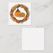 オータムパンプキンファミリーリース ノートカード (正面/裏面)