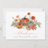 オータムパンプキンブライダルシャワー サンキューカード (正面)