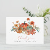 オータムパンプキンブライダルシャワー サンキューカード (スタンド正面)