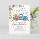 オータムパンプキンベイビーシャワーの招待状 招待状 (スタンド正面)