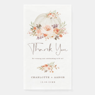 オータムパンプキンベイビーシャワーブラッシュアプリコットフラワルパ