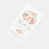 オータムパンプキンベイビーシャワーブラッシュアプリコットフラワル (コーナー)