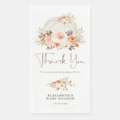 オータムパンプキンベイビーシャワーブラッシュアプリコットフラワーズ (正面)