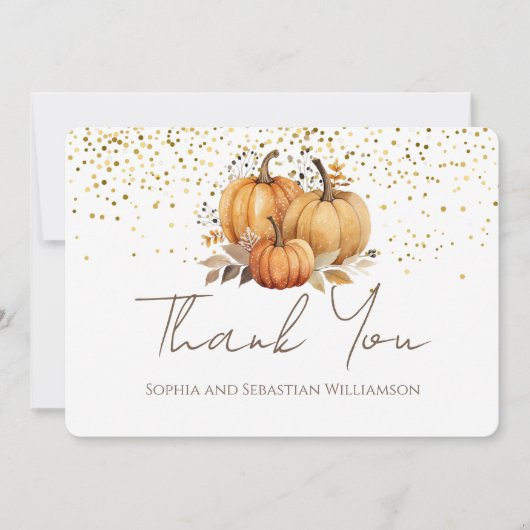 オータムパンプキンボホー感謝 サンキューカード (正面)