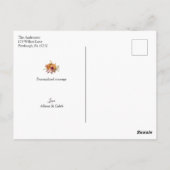 オータムパンプキン感謝ポストカード ポストカード (裏面)