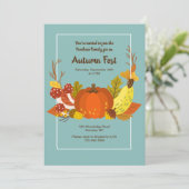 オータムパンプキン招待状 招待状 (スタンド正面)