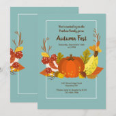 オータムパンプキン招待状 招待状 (正面/裏面)