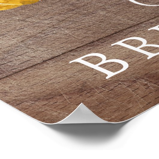 オータムパンプキン サンフラワー ブライダルシャワー ウェルカム ポスター (角)