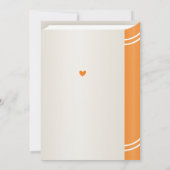 オータムパンプキン ストーリーブック ニュートラル ベビースプラッシュ 招待状 (裏面)