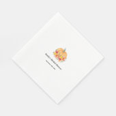 オータムパンプキン ブライダルシャワー スタンダードランチョンナプキン (角)