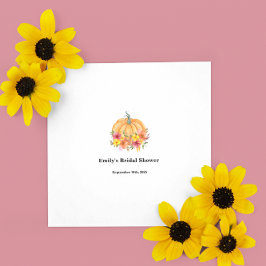 オータムパンプキン ブライダルシャワー スタンダードランチョンナプキン