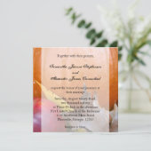 オータムパンプキン、リンゴ、カラフルな葉 招待状 (スタンド正面)