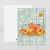 オータムパンプキン 青い松 シーズンカード (正面/裏面)