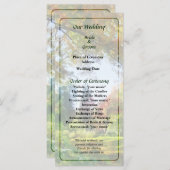 オータムビスタ結婚式 プログラム (正面/裏面)