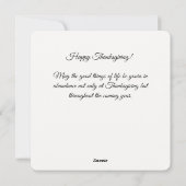 オータムビレッジイラストレーション感謝祭 シーズンカード (裏面)