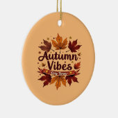 オータムビーズコージー紅葉デザイン セラミックオーナメント (右)