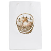 オータムピーチミントパンプキン ミディアムペーパーバッグ (正面)