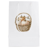 オータムピーチミントパンプキン ミディアムペーパーバッグ (裏面)