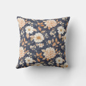 オータムファームハウス秋スローブルーフローラ クッション (裏面)