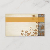 オータムフェイク花結婚木の座席表 プレイスカード (裏面)