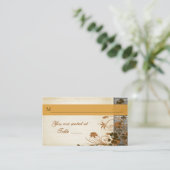 オータムフェイク花結婚木の座席表 プレイスカード (スタンド正面)