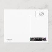 オータムフクロウファンタジー妖精とフクロウ葉書 ポストカード (裏面)