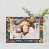 オータムフリーハッピーサンクスギビングホリデーカード シーズンカード (スタンド正面)