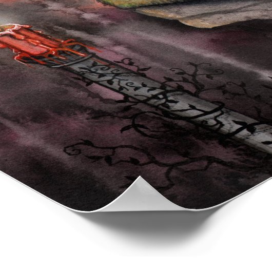 オータムフレイム ファンタジー フェアリー アート ポスター (角)