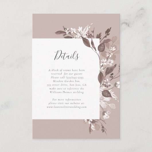 オータムフローラ詳細カード エンクロージャーカード (正面)