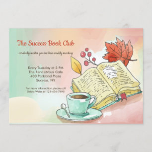 オータムブッククラブ招待状 招待状