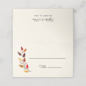 オータムブランチ秋の結婚式 プレイスカード (外部開封)