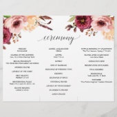 オータムブリストリフォールド結婚式 プログラム チラシ (裏面)