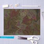 オータムブルゴーニュ金ゴールドダ白熱［赤熱］光を放つークメープ葉ル 薄葉紙 (クラフト)