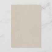 オータムブルームス フラワーフォール オレンジ グリーン ウェディング エンクロージャーカード (裏面)