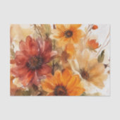 オータムブルーム 秋の花 水彩画 薄葉紙 (正面)
