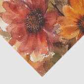 オータムブルーム 秋の花 水彩画 薄葉紙 (詳細)