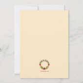 オータムブーケ招待状 招待状 (裏面)